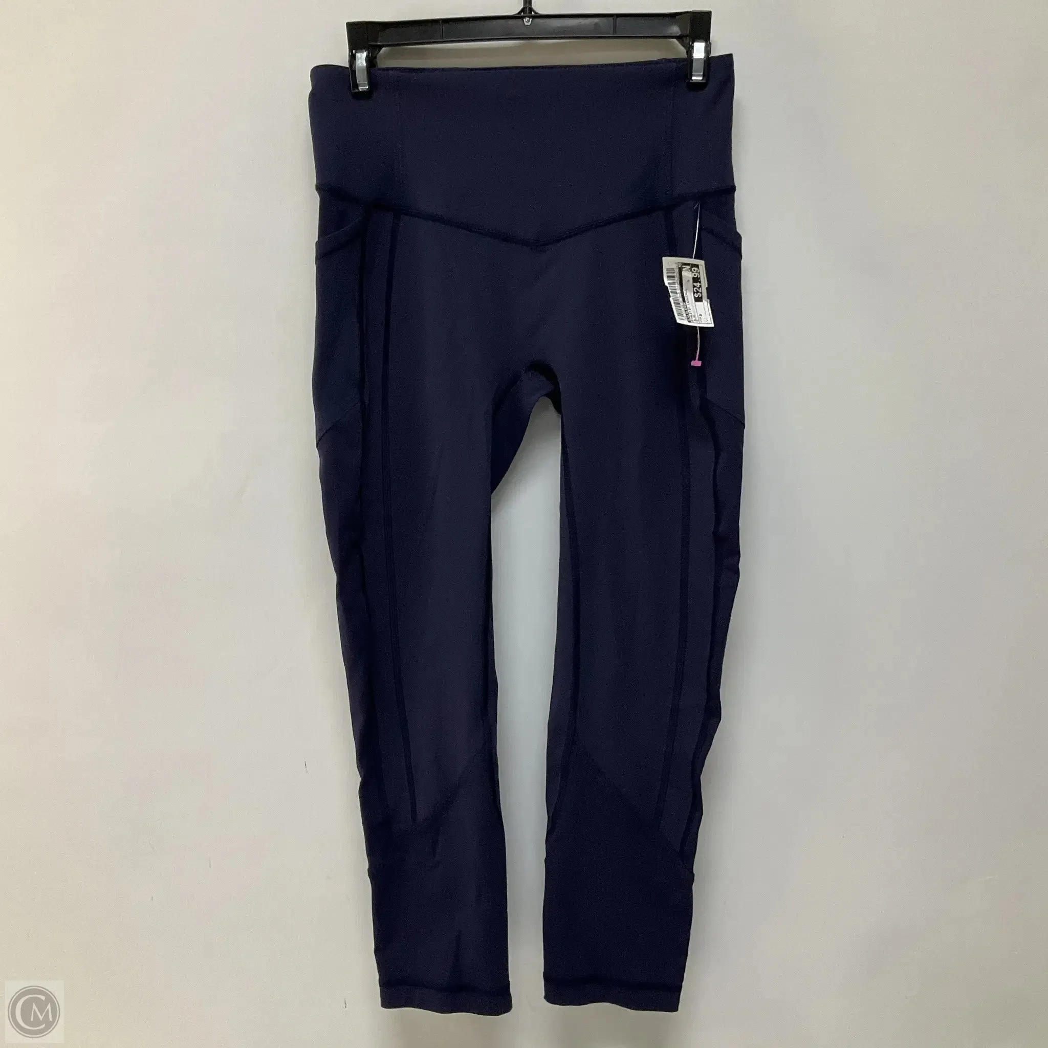 Athletic Leggings By Lululemon In Blue, Size: 8
