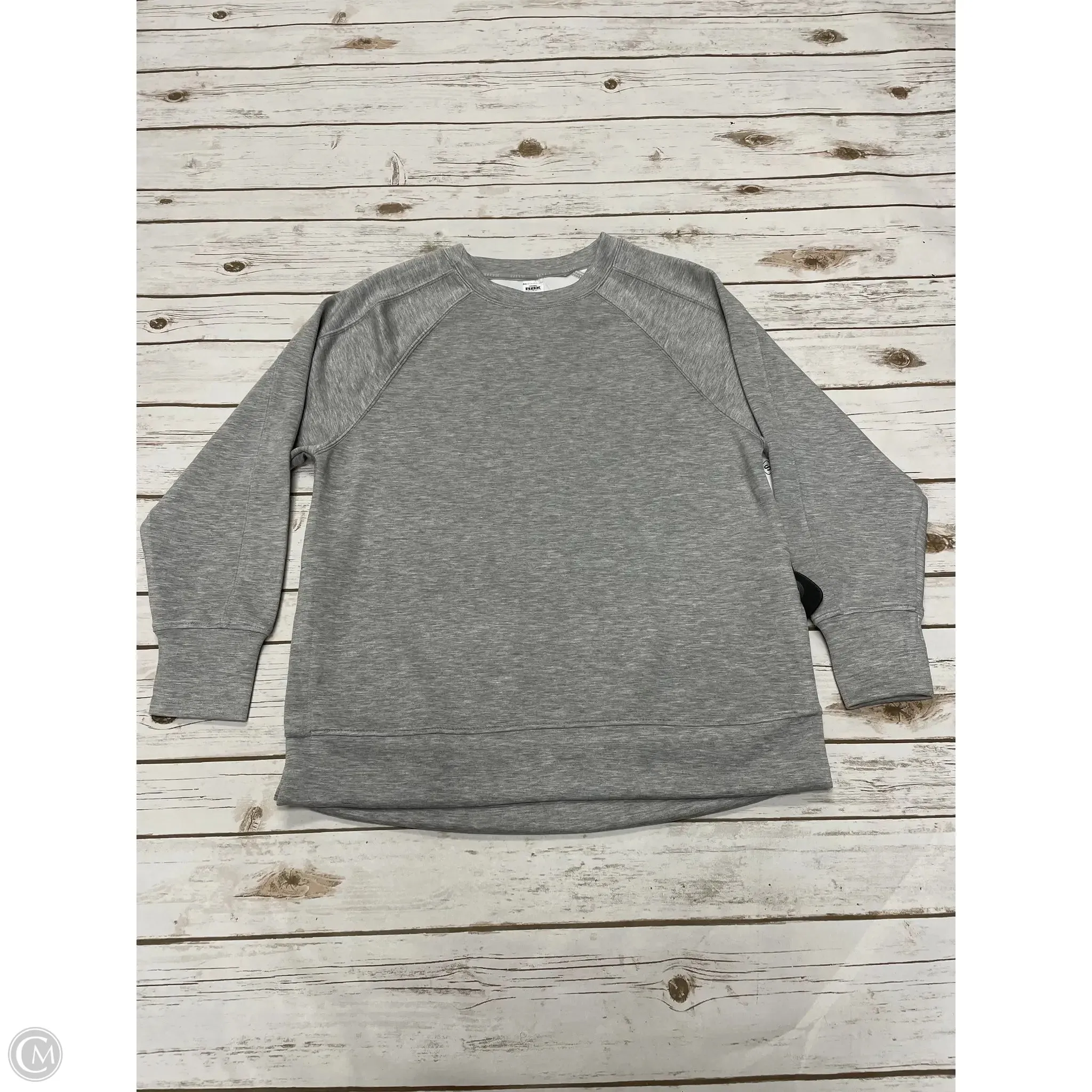 Athletic Sweatshirt Crewneck By Rbx In Grey, Size: S