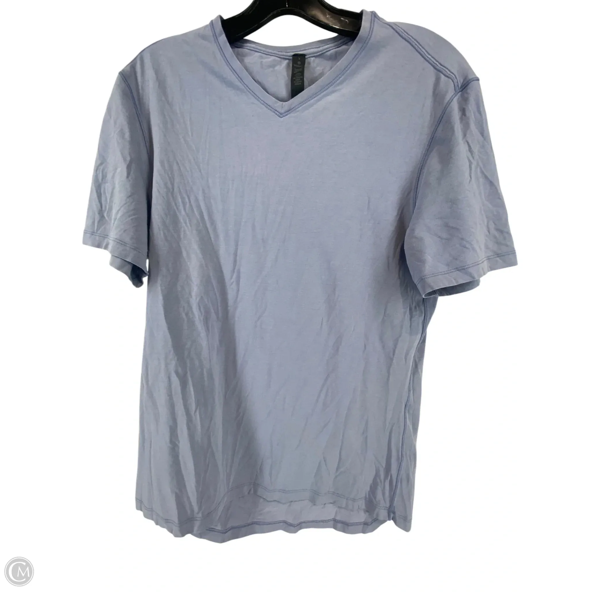 Athletic Top Short Sleeve By Lululemon In Blue, Size: S