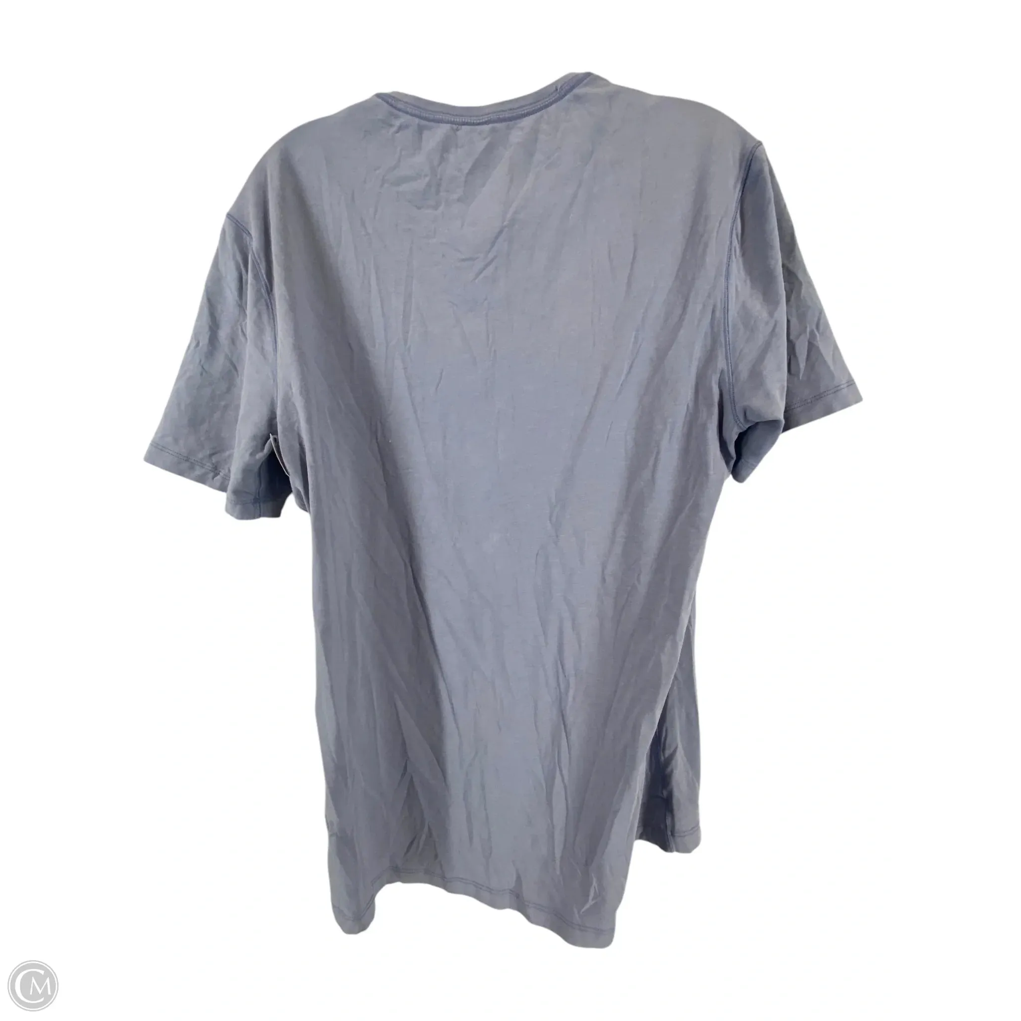 Athletic Top Short Sleeve By Lululemon In Blue, Size: S