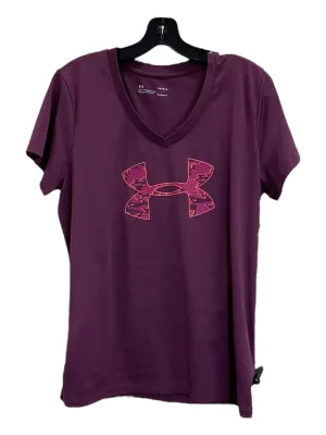 Athletic Top Short Sleeve By Under Armour  Size: L