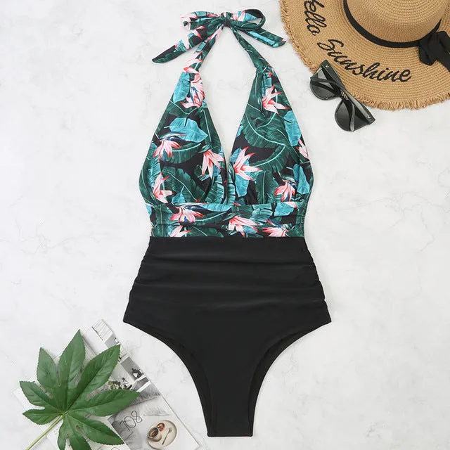 Aubine® | Stylish Tropical Swimsuit