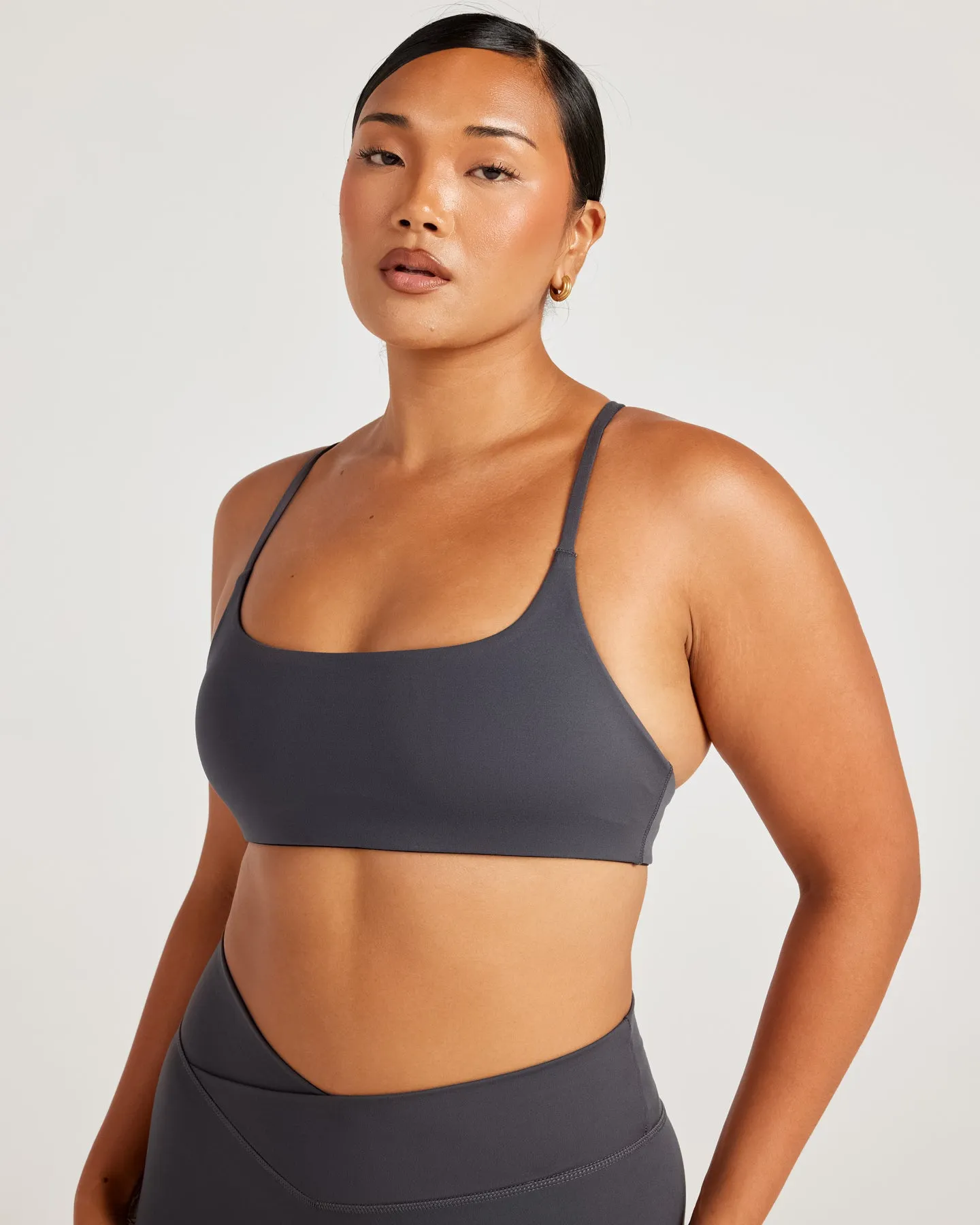 Aura Bend Bra - Charcoal