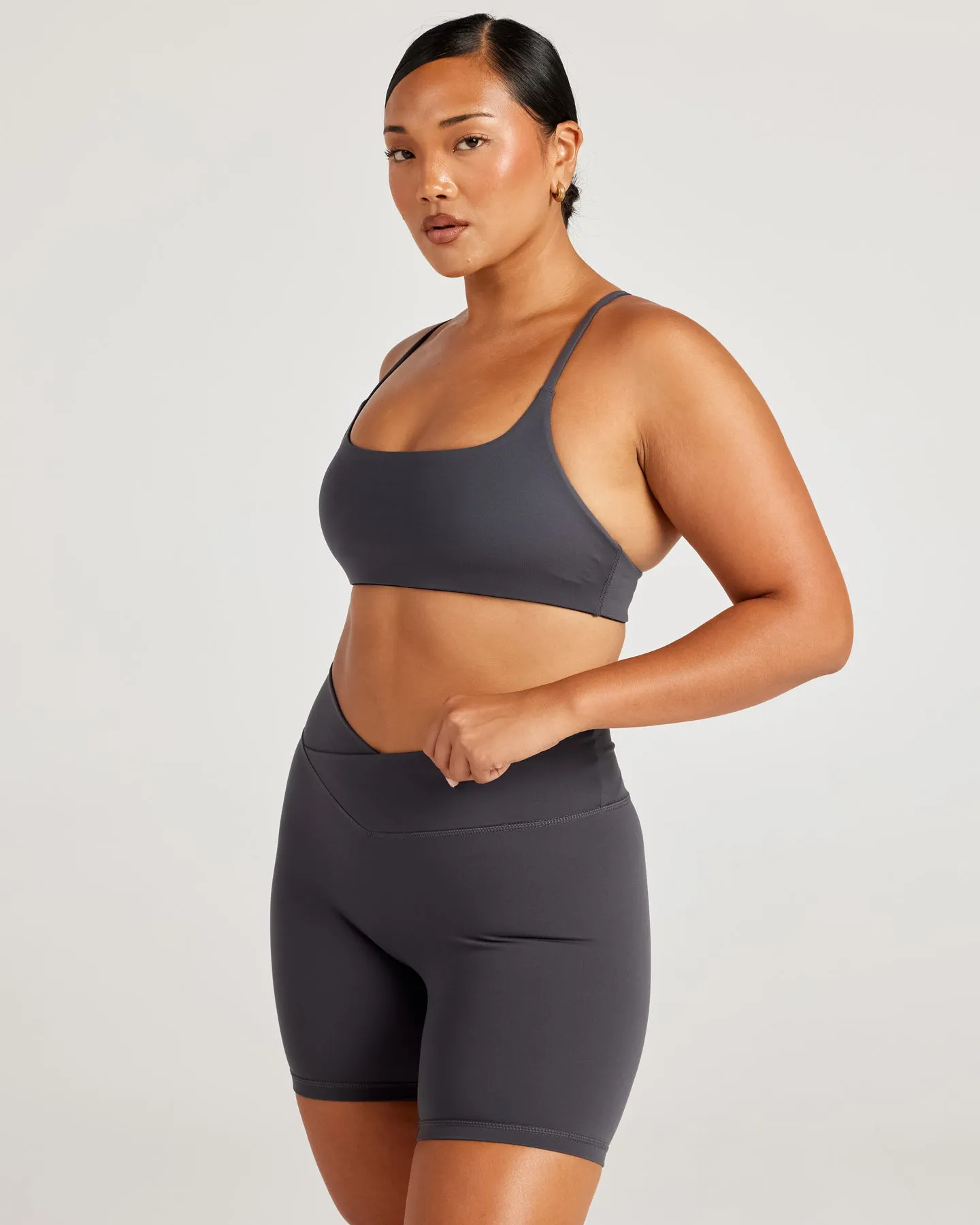 Aura Bend Bra - Charcoal