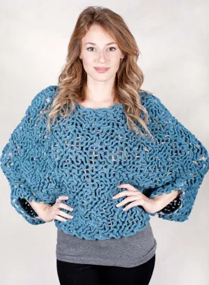 Baby Alpaca Sweater / Azul