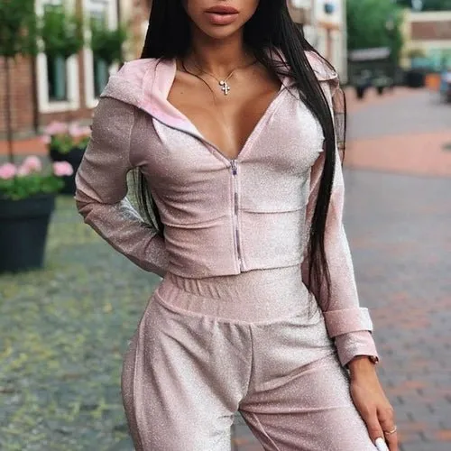 Be Extra! Sparkling Two Piece Suit for Women