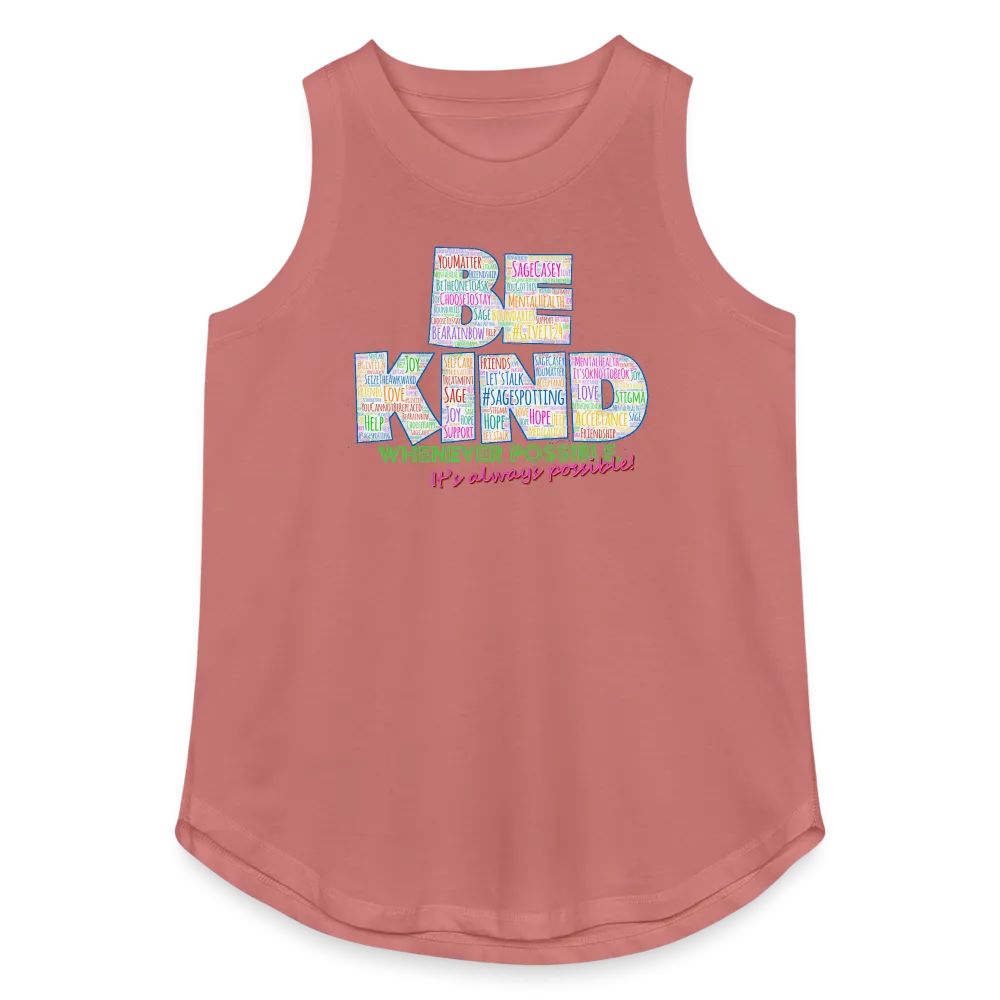 *BE KIND* Women's Cut Relaxed Tank Top