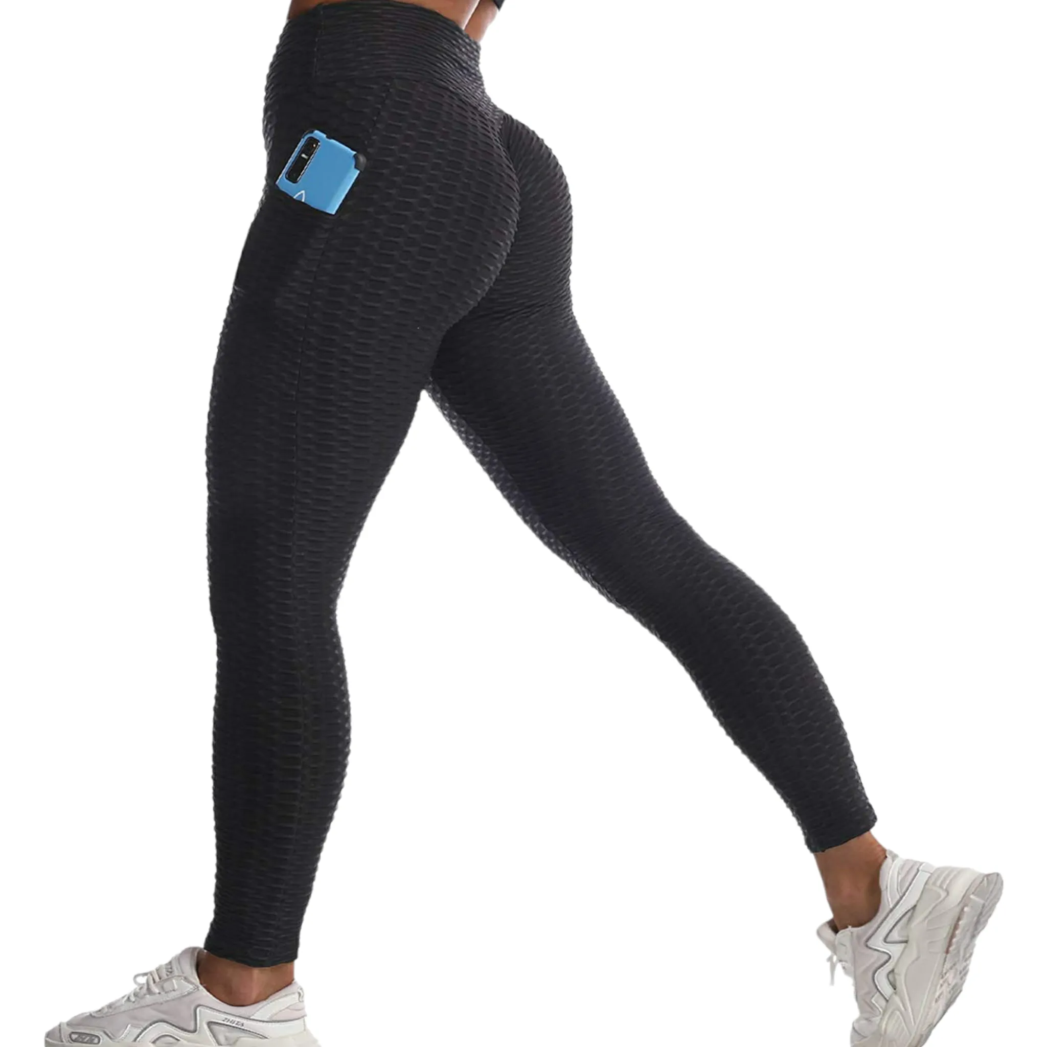 Bebe Fashion Honeycomb Textured Leggings w/ Pockets