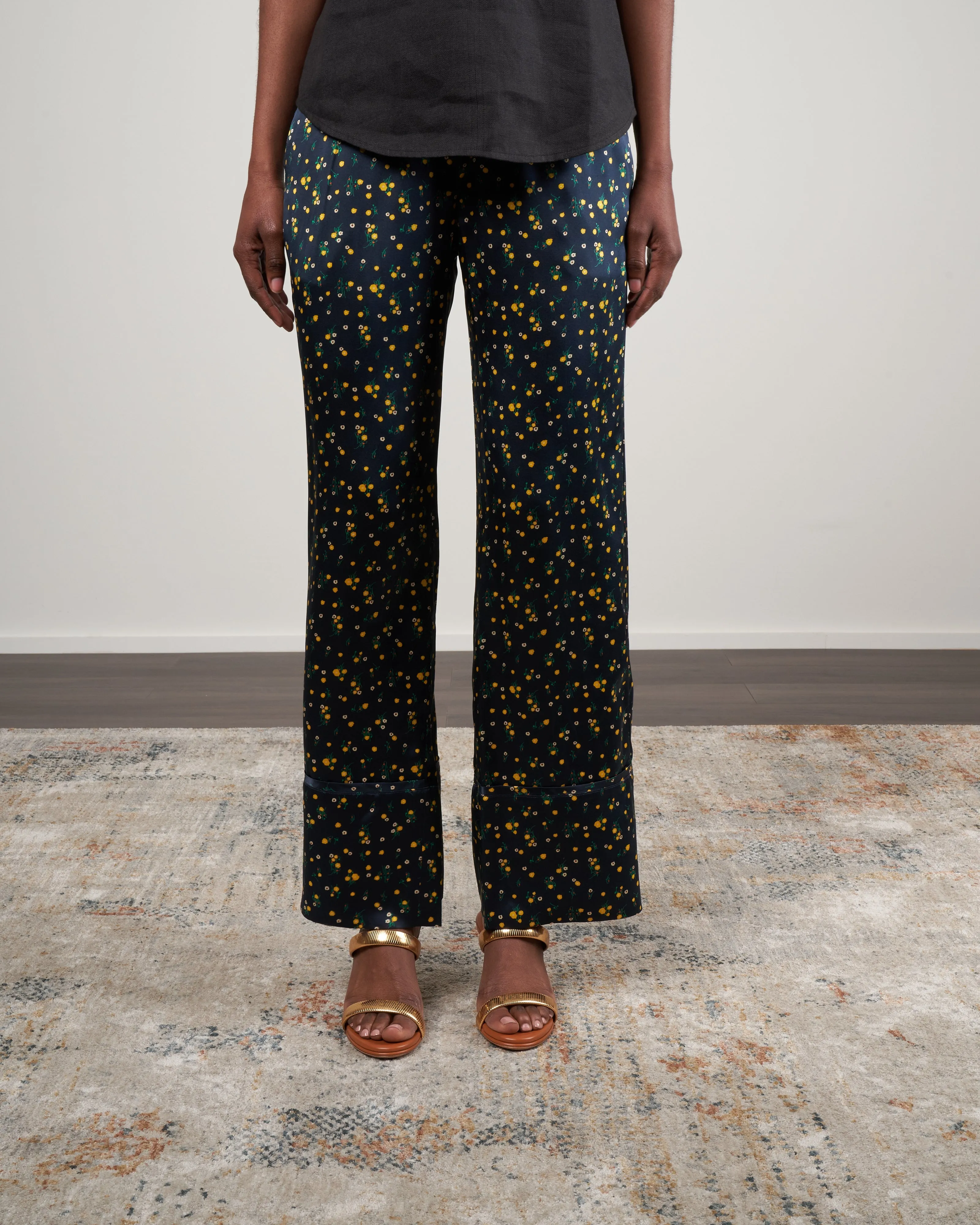 bella relaxed pant - ditsy floral