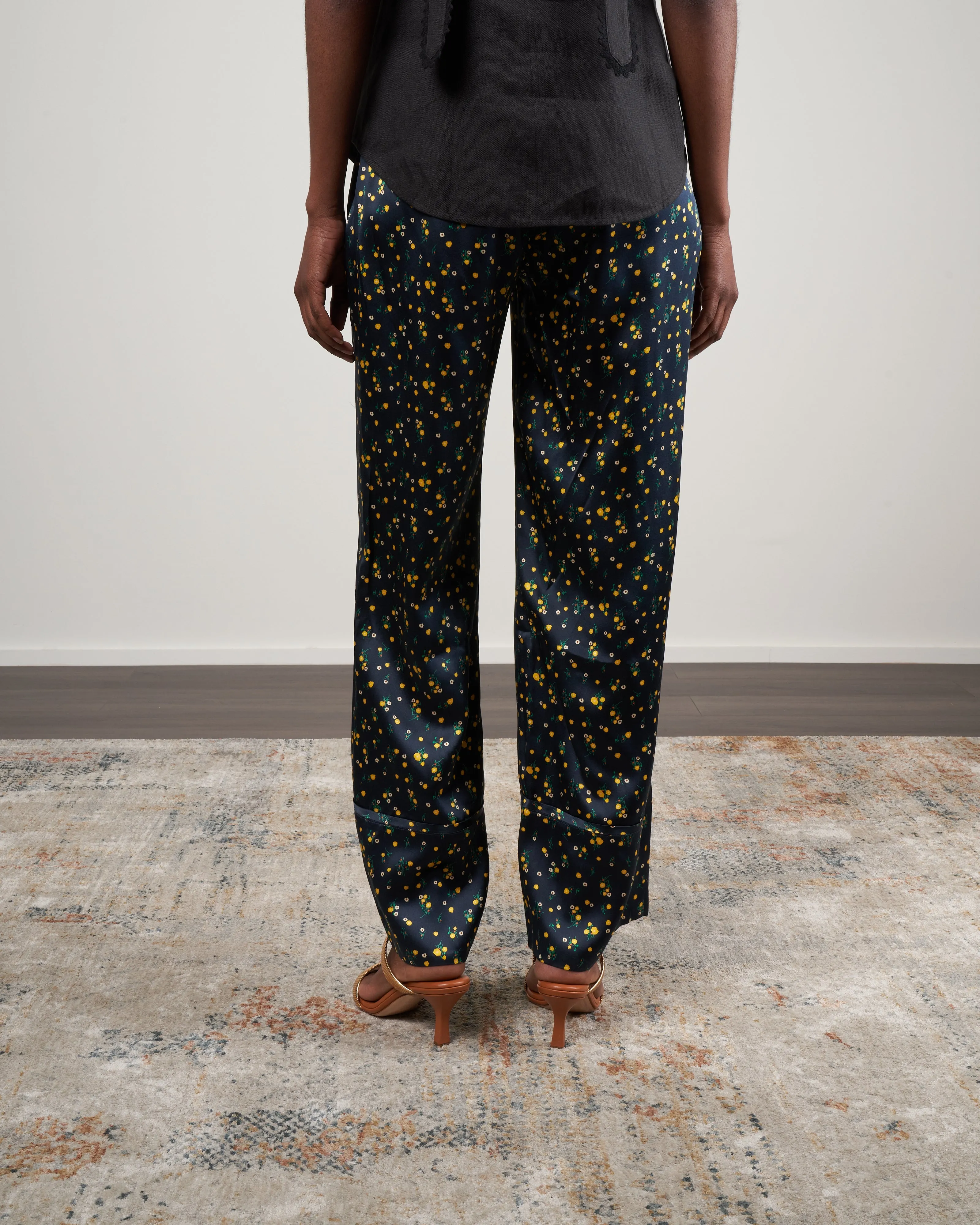 bella relaxed pant - ditsy floral