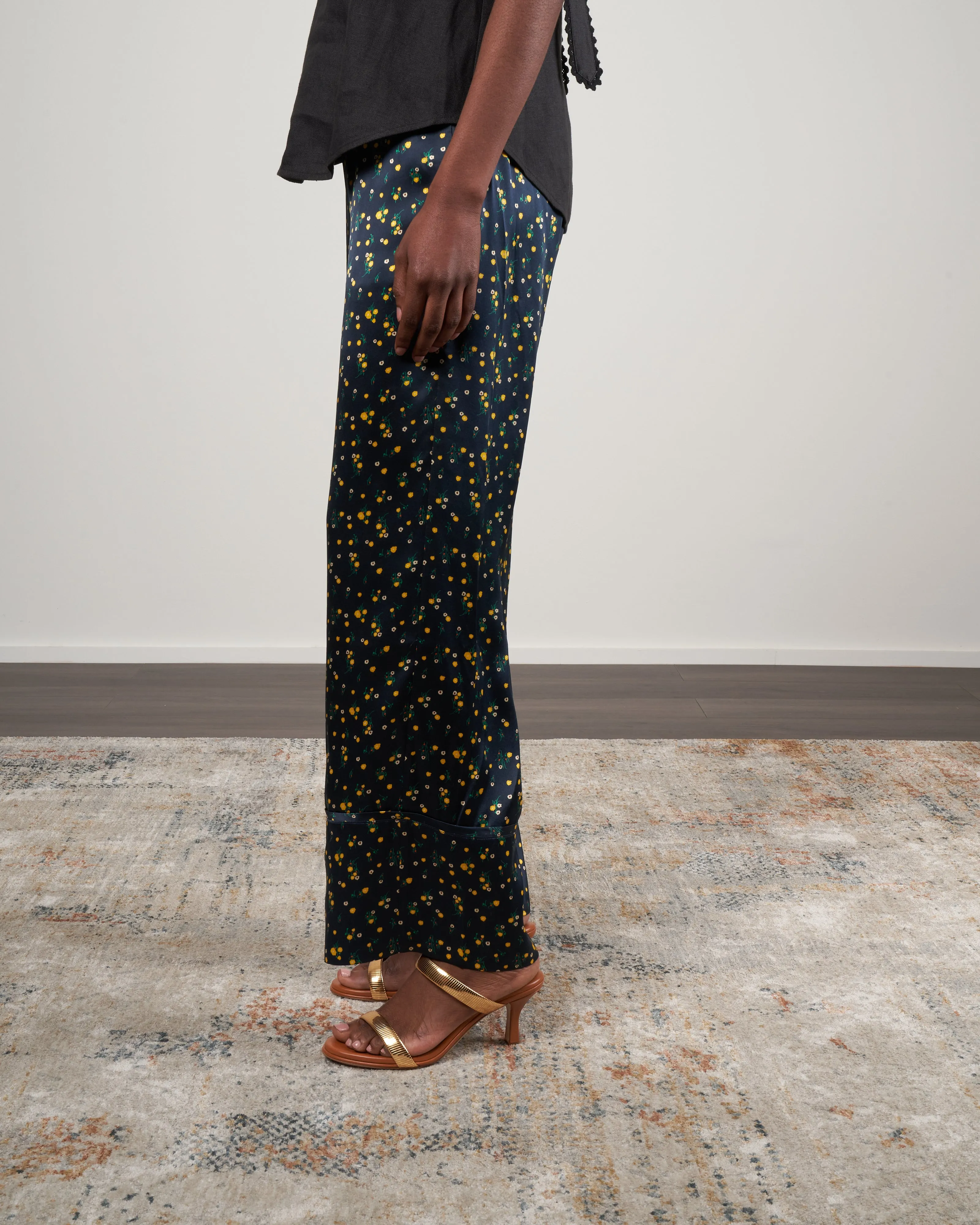 bella relaxed pant - ditsy floral