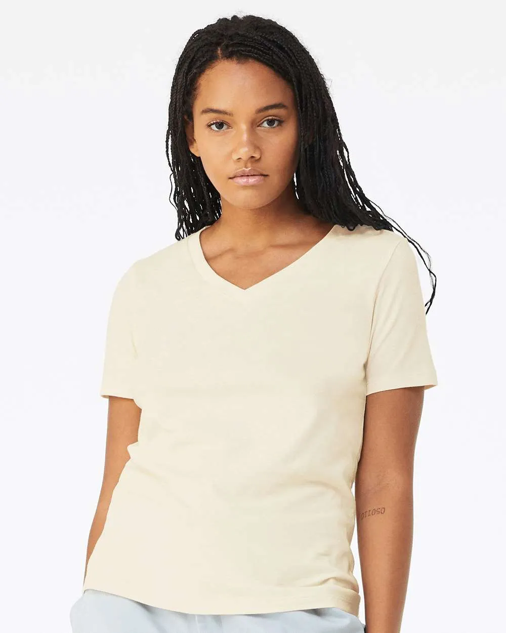 Bella Women’s Relaxed Jersey V-Neck Tee