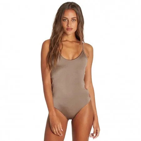 Billabong Women's Sol Searcher One Piece Swimsuit | Black Pebble, Clay, Chili Pepper