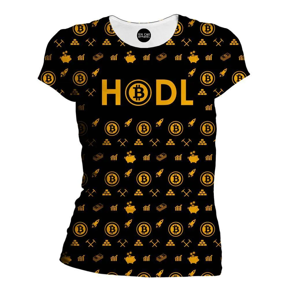 Bitcoin HODL Gold Women's T-Shirt