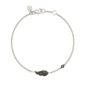 Black Diamond Baby Wing Bracelet