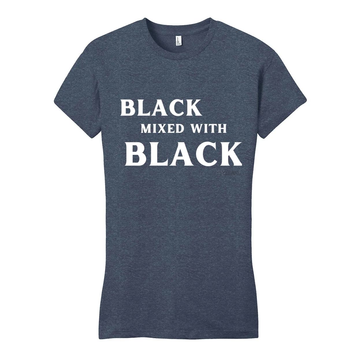 Black Mixed With Black - District Women's Fitted Very Important Tee
