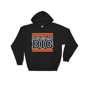 Black Orange and White Hooded Sweatshirt