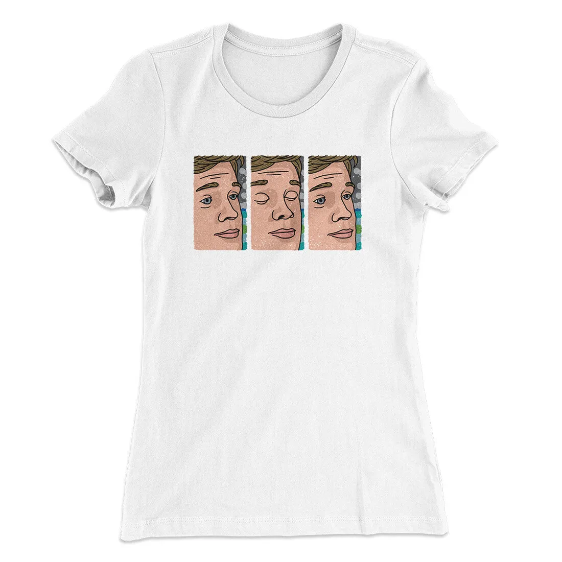 Blinking Guy Meme Funny Women's T-Shirt