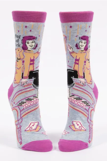 Blue Q - My Dog Is Cool Af | Women'S Crew Socks
