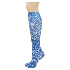 Bokhara Blue Knee Highs
