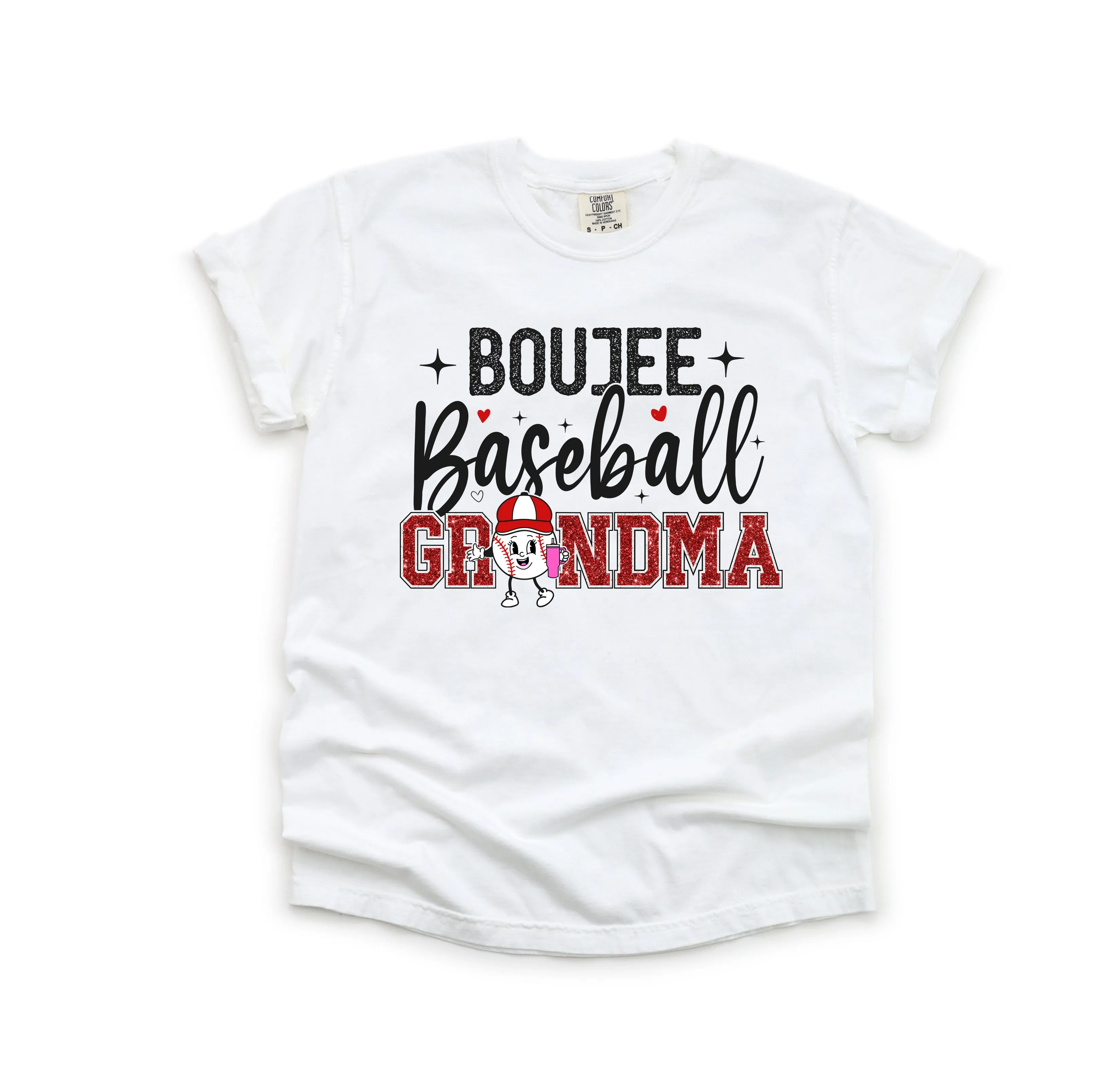 Boujee Baseball Grandma - Comfort Colors Adult Tee