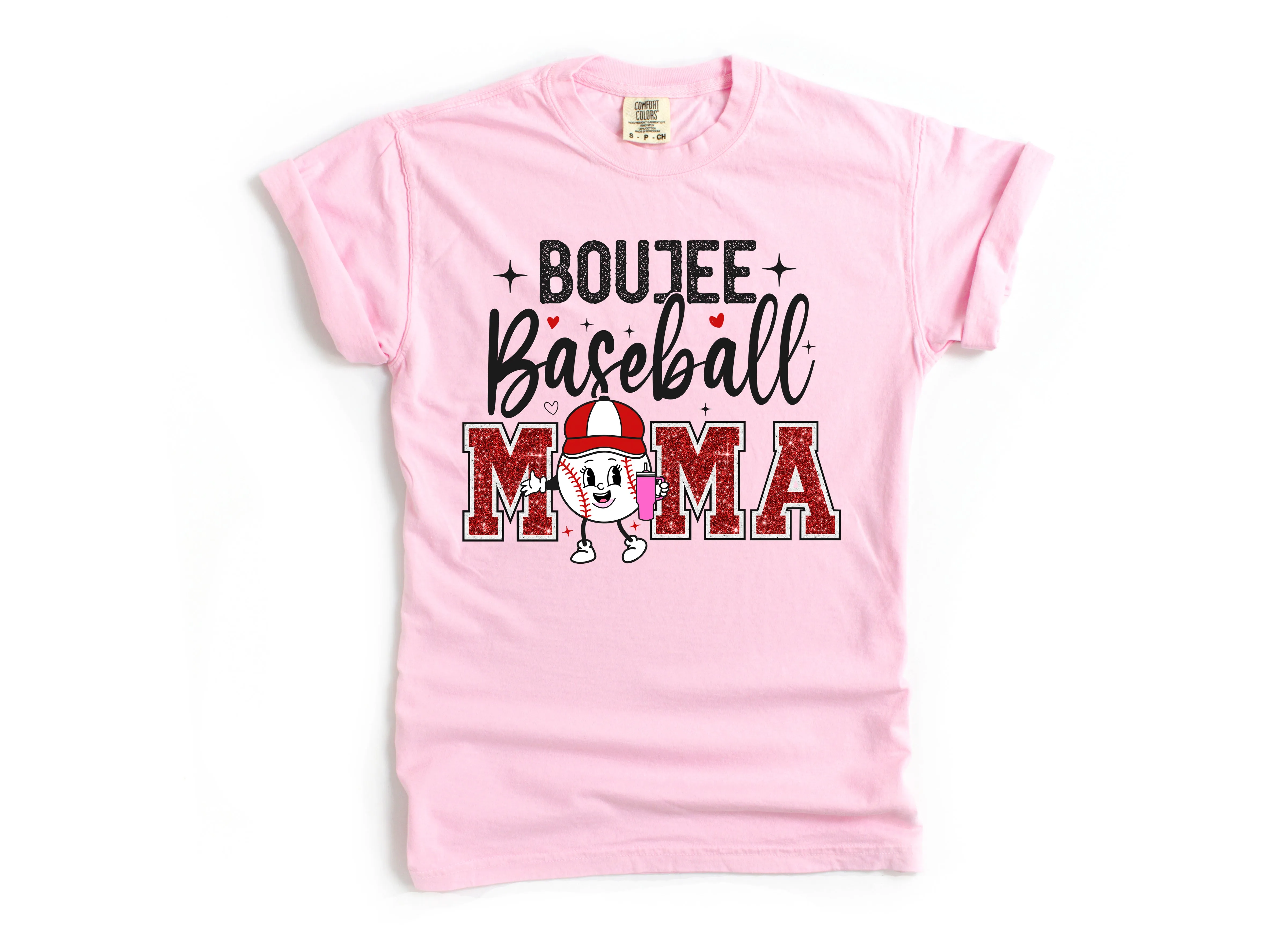 Boujee Baseball Mama - Comfort Colors Adult Tee