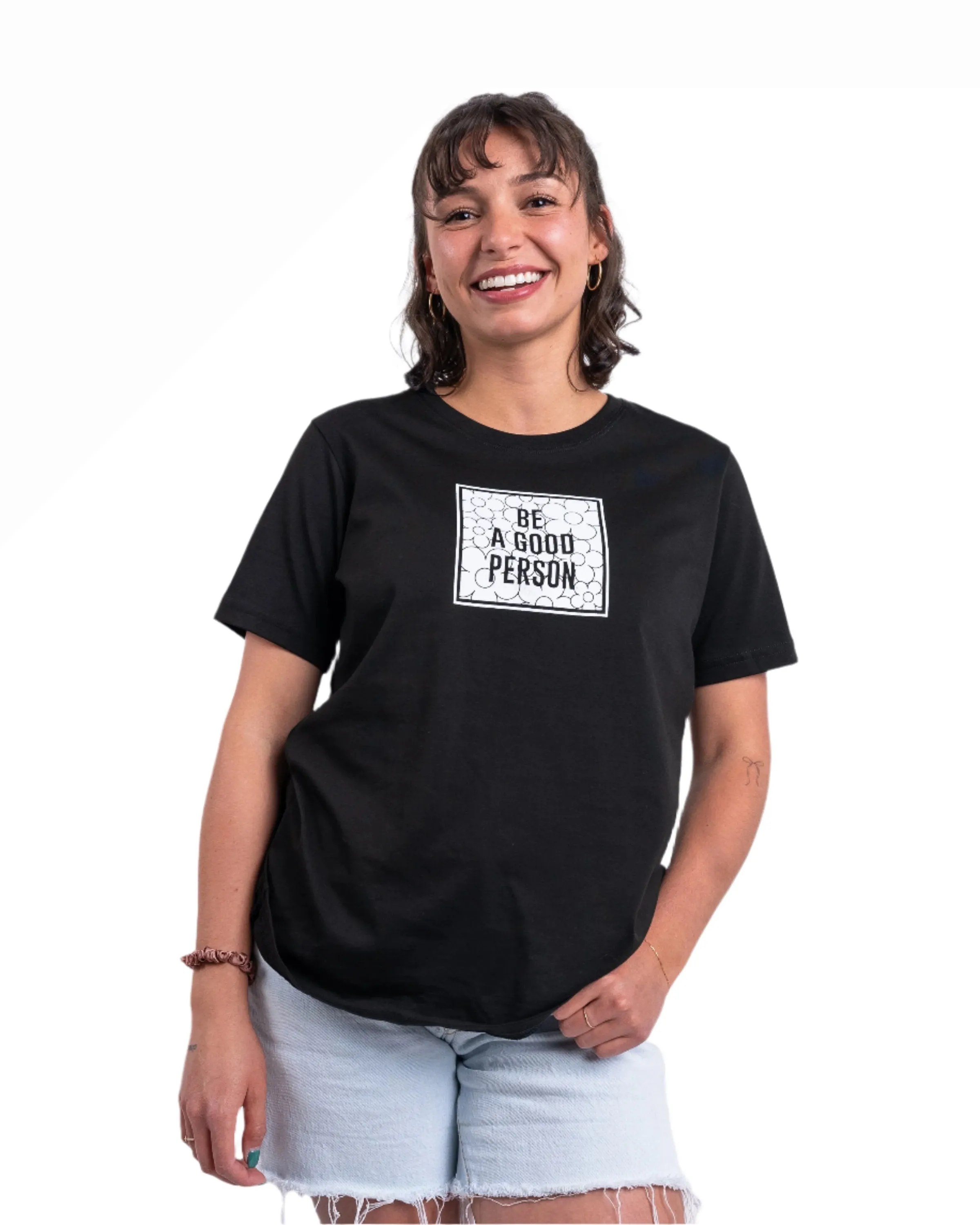 Box Floral Logo T-Shirt - Women's Fit - Black