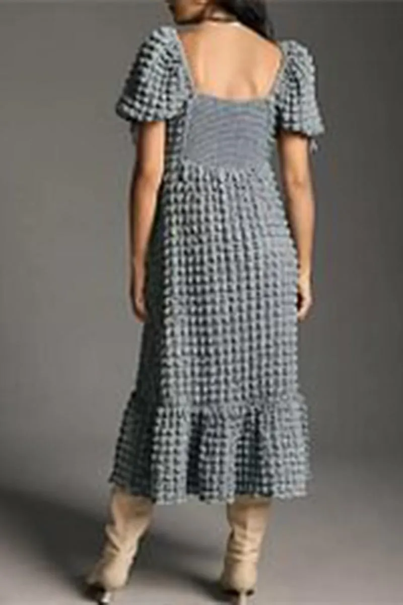 BR3303 Bubble Midi Dress
