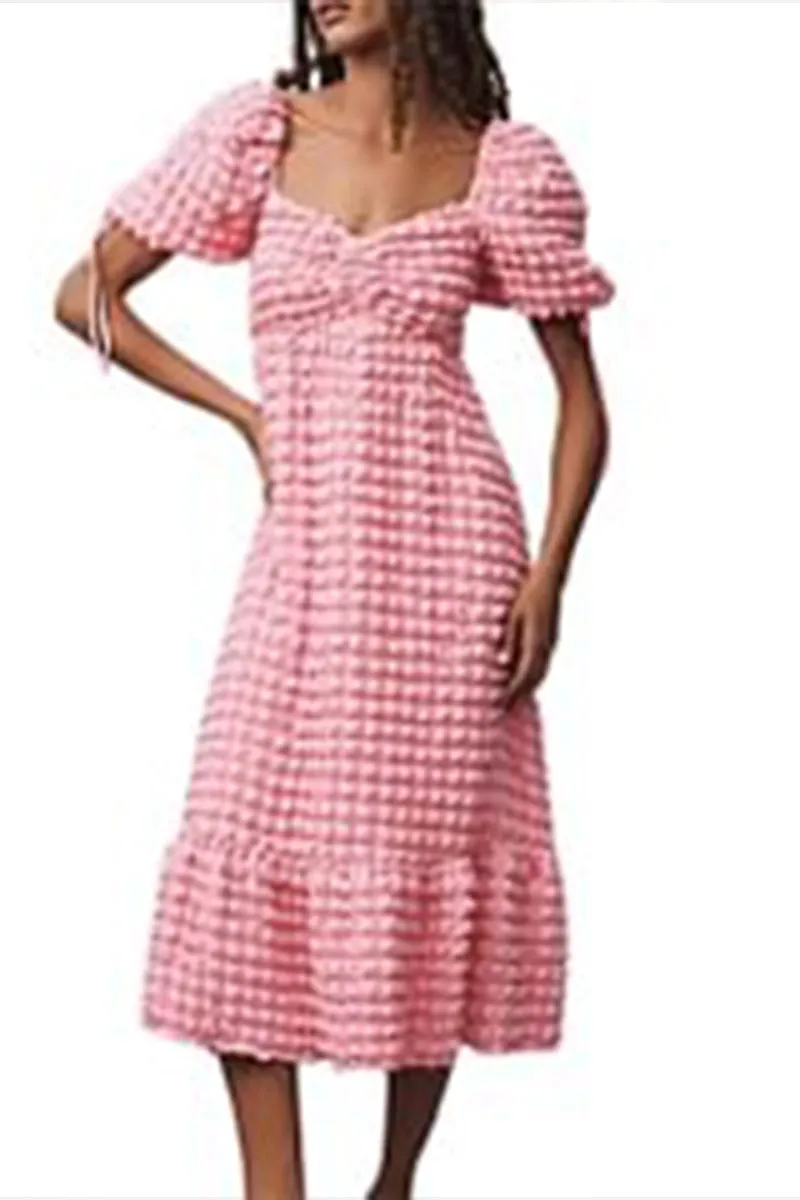 BR3303 Bubble Midi Dress