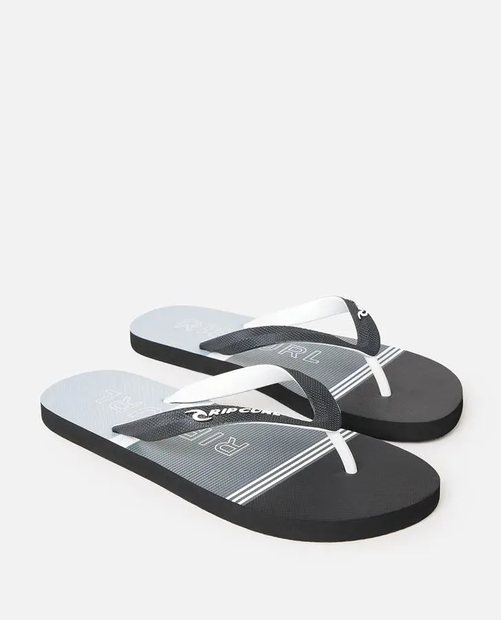 Breakers Bloom Open Toe Mens Thongs- Cool Grey