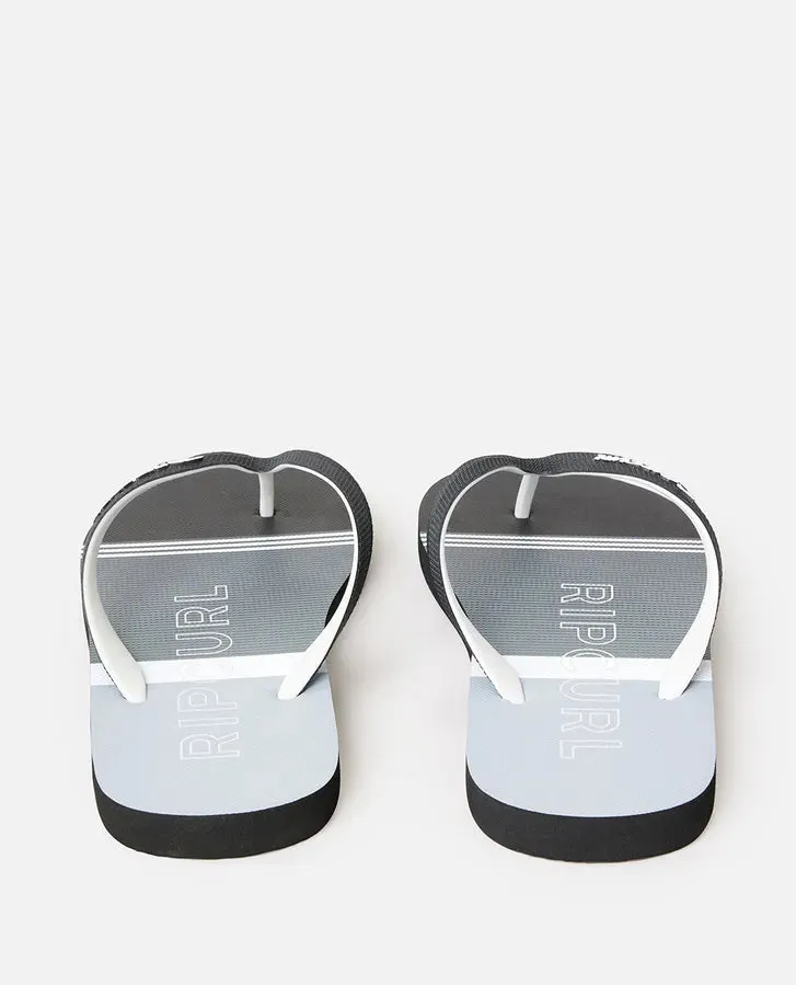 Breakers Bloom Open Toe Mens Thongs- Cool Grey