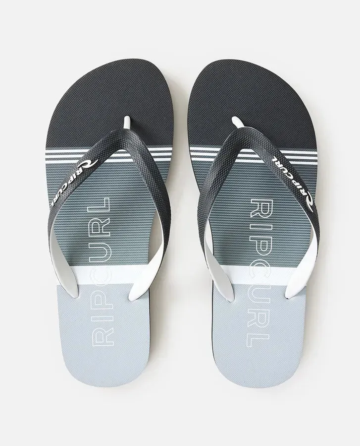 Breakers Bloom Open Toe Mens Thongs- Cool Grey