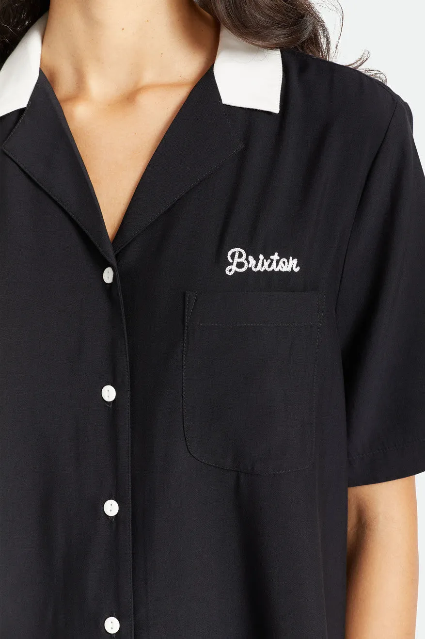 Bunker Block Boyfriend S/S Woven - Black