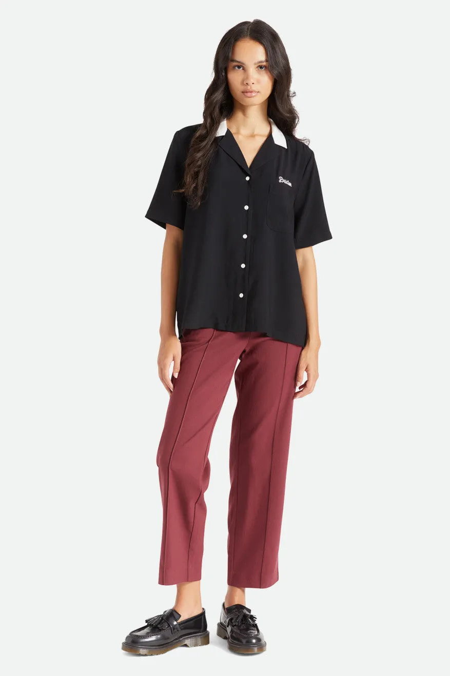 Bunker Block Boyfriend S/S Woven - Black