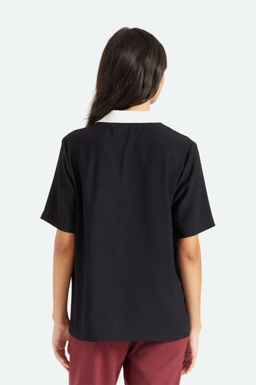 Bunker Block Boyfriend S/S Woven - Black