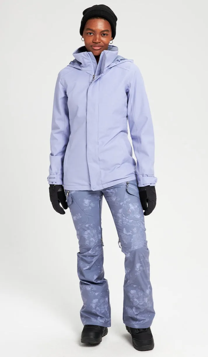 BURTON W JET SET JACKET FOXGLOVE GREY