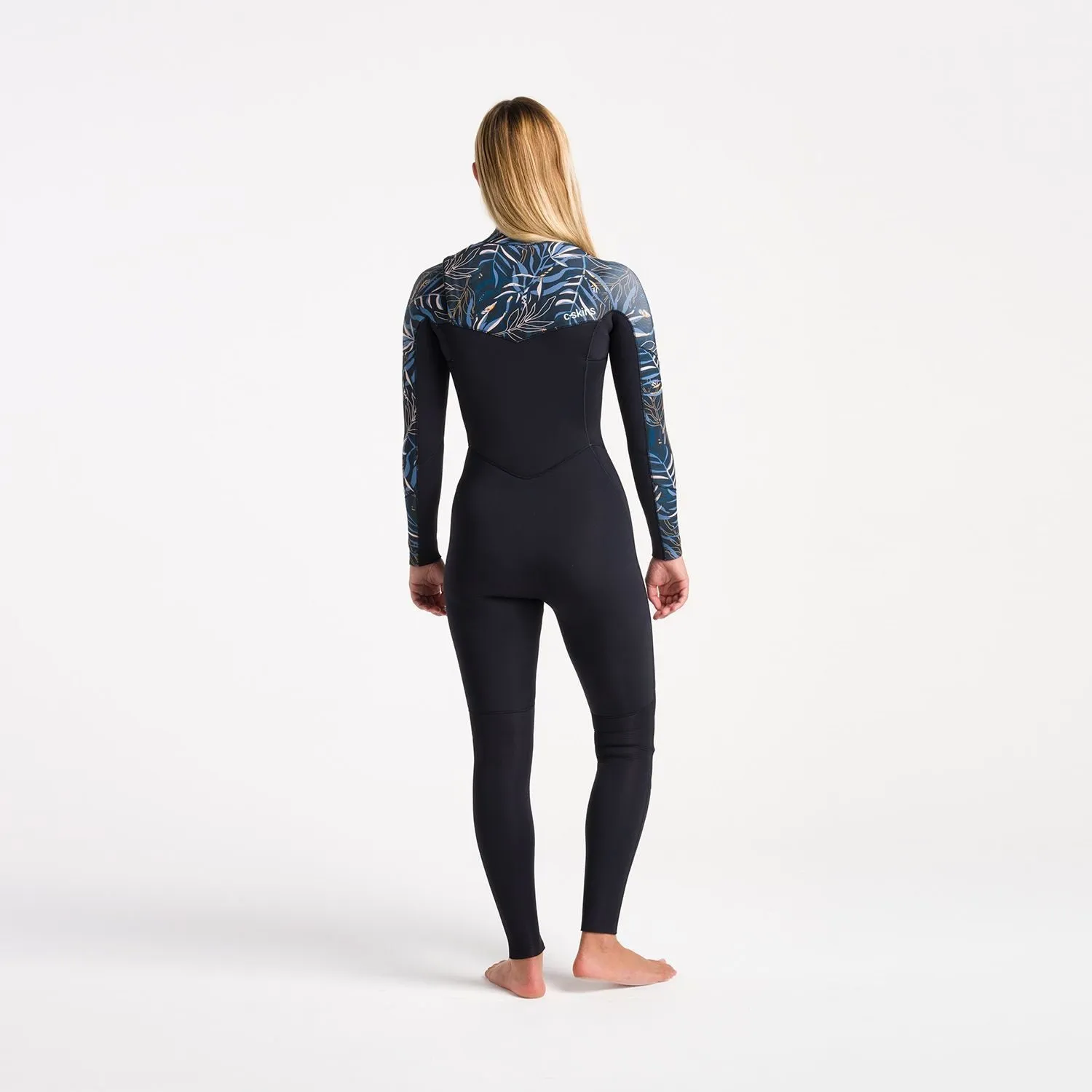 C-Skins Solace Womens 4/3 Front Zip Fullsuit Raven Black Tropical