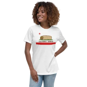 California Burrito White Women's Relaxed T-Shirt