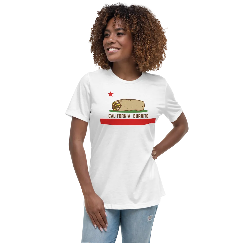 California Burrito White Women's Relaxed T-Shirt