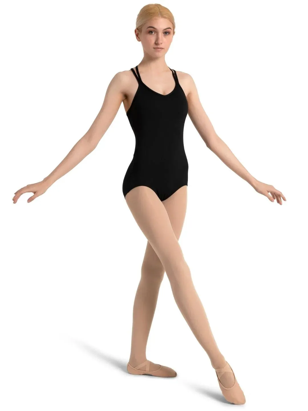 Capezio Adult Double Strap Tank Leotard in Black: Womens XS to XL
