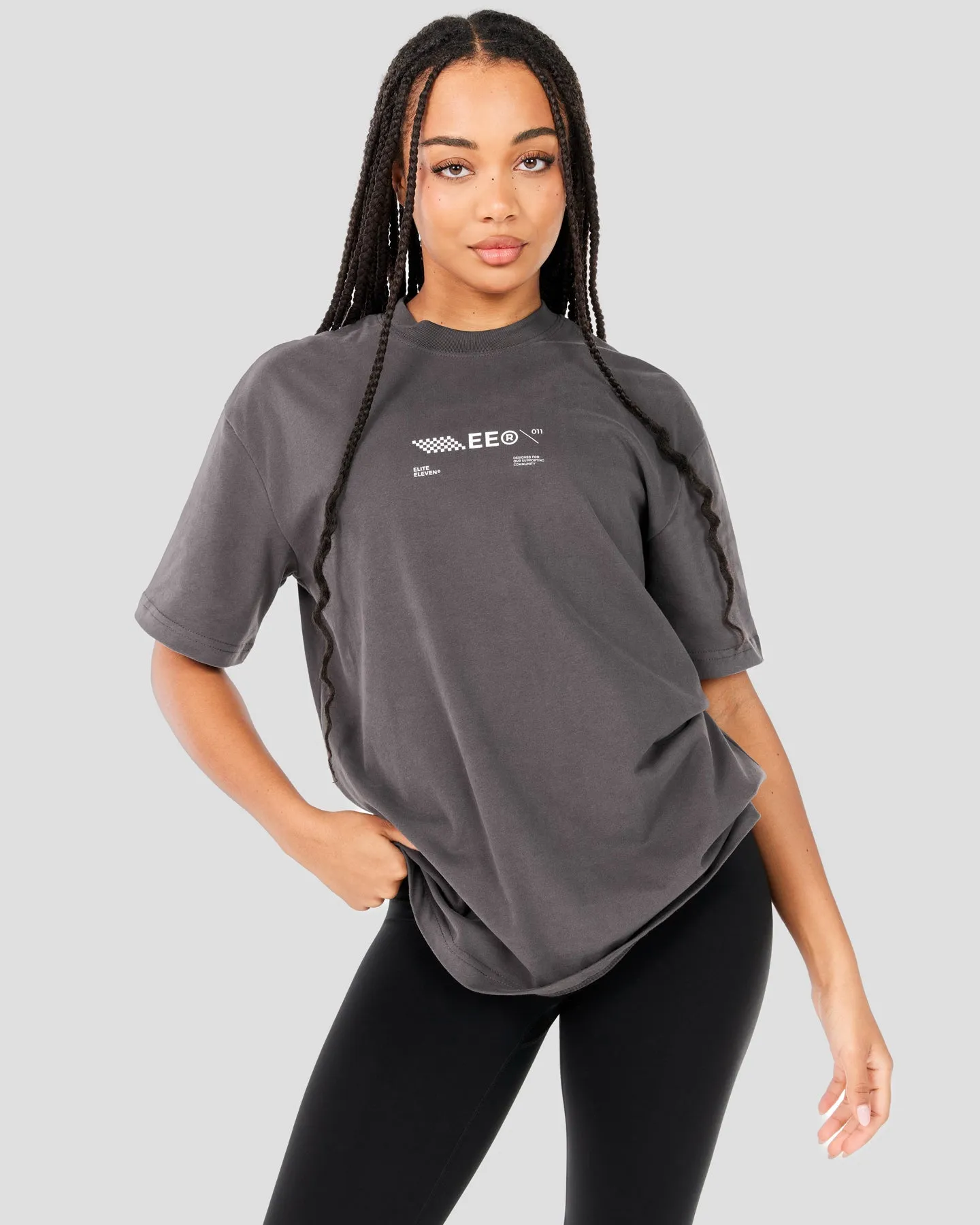 Capital V2 Oversized Tee - Cool Slate