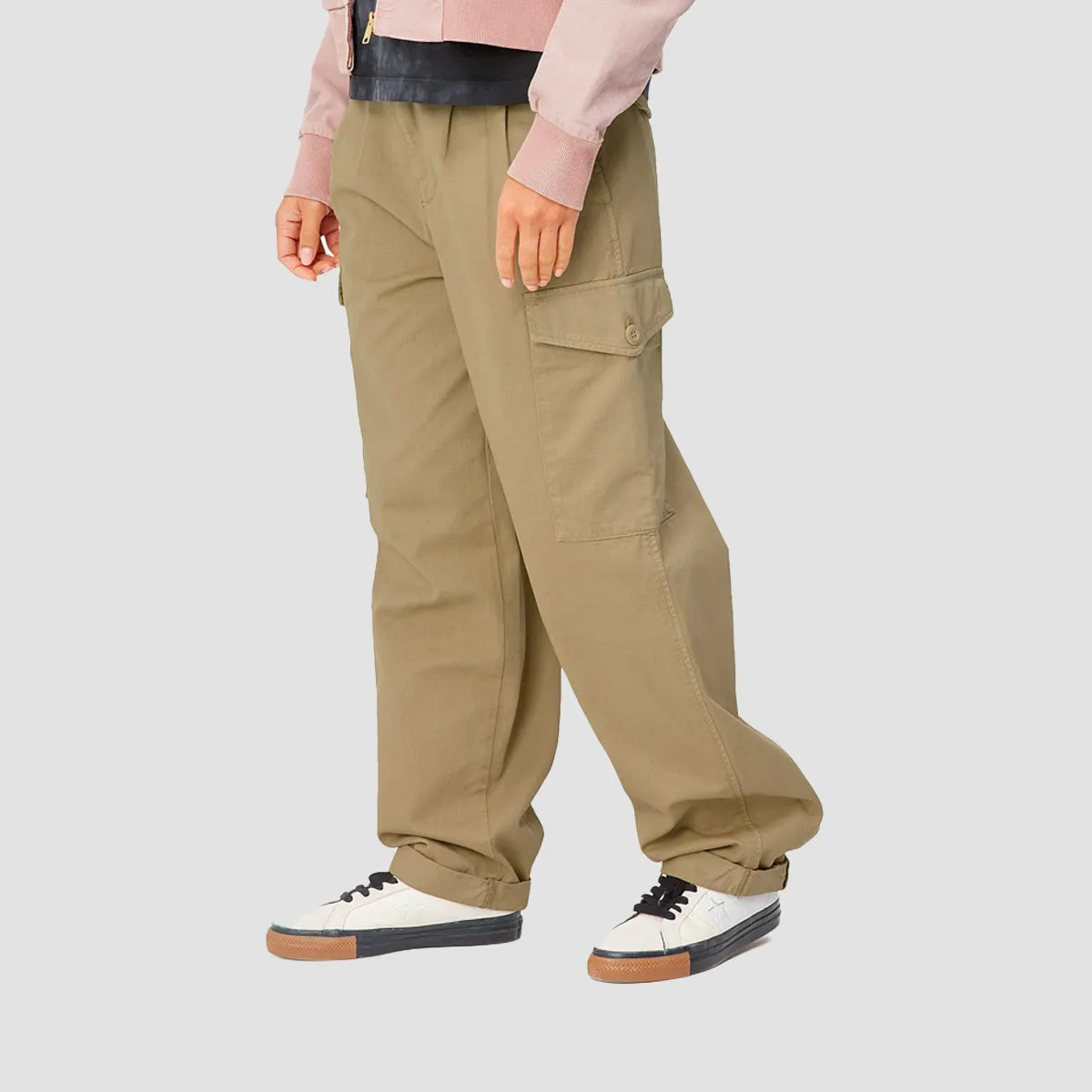Carhartt WIP Collins Pants Ammonite Garment Dyed - Womens