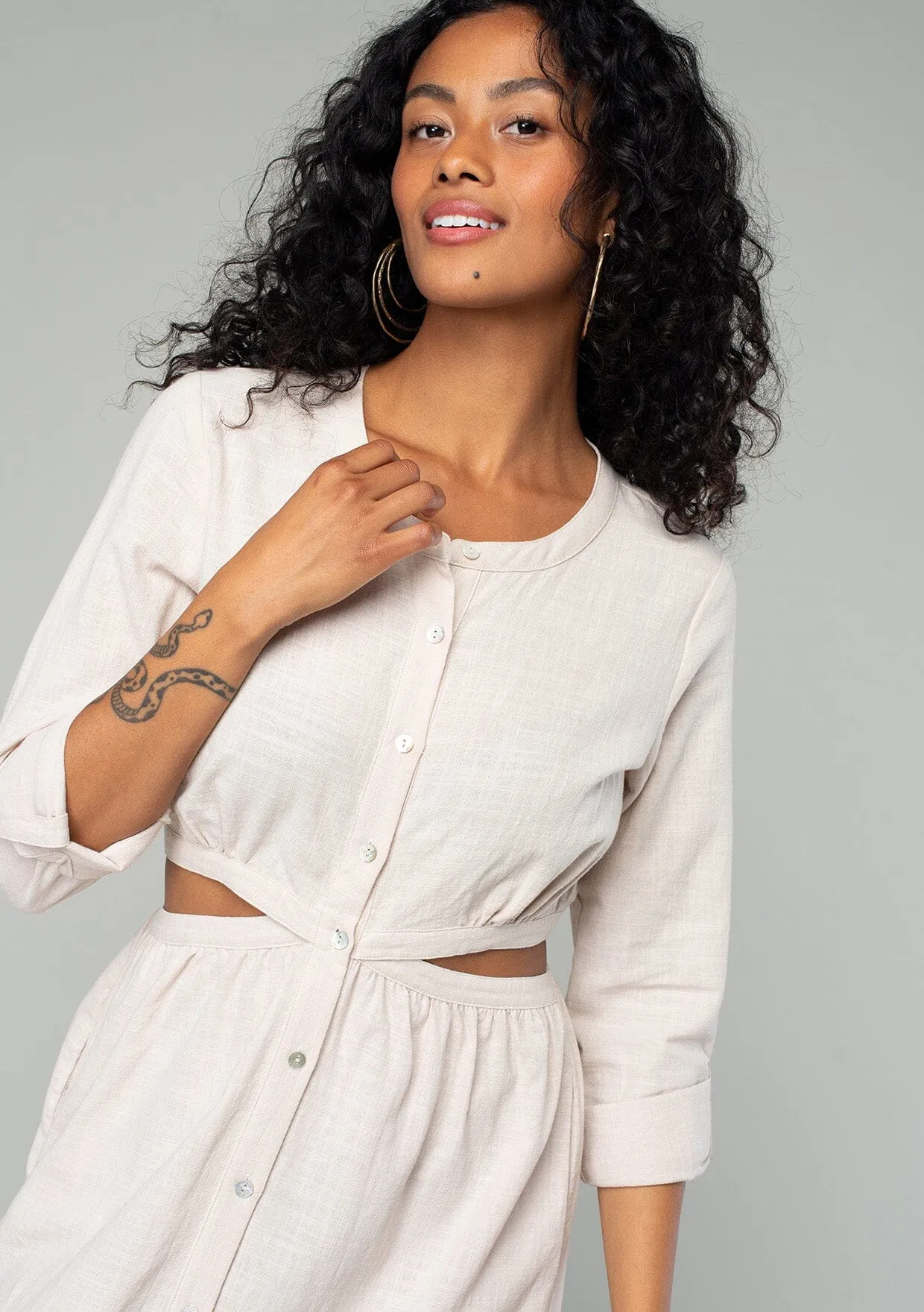 Carlotta Cutout Midi Dress