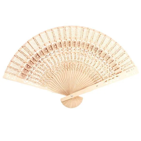 Carved Bamboo Folding Handheld Fan