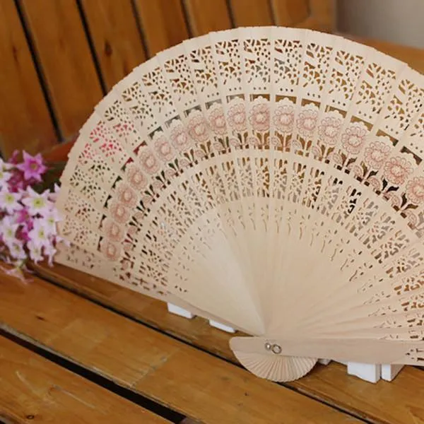 Carved Bamboo Folding Handheld Fan