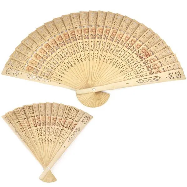 Carved Bamboo Folding Handheld Fan