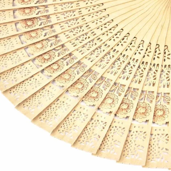 Carved Bamboo Folding Handheld Fan