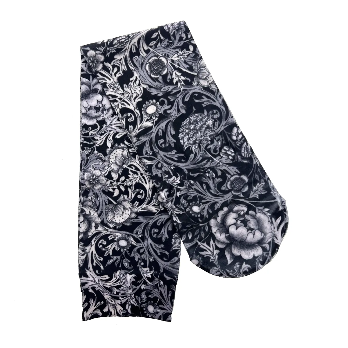 Celeste Stein Socks - Black/White Vines & Roses