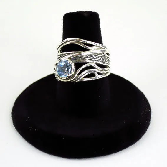 Celtic Weave Ring with Gemstone