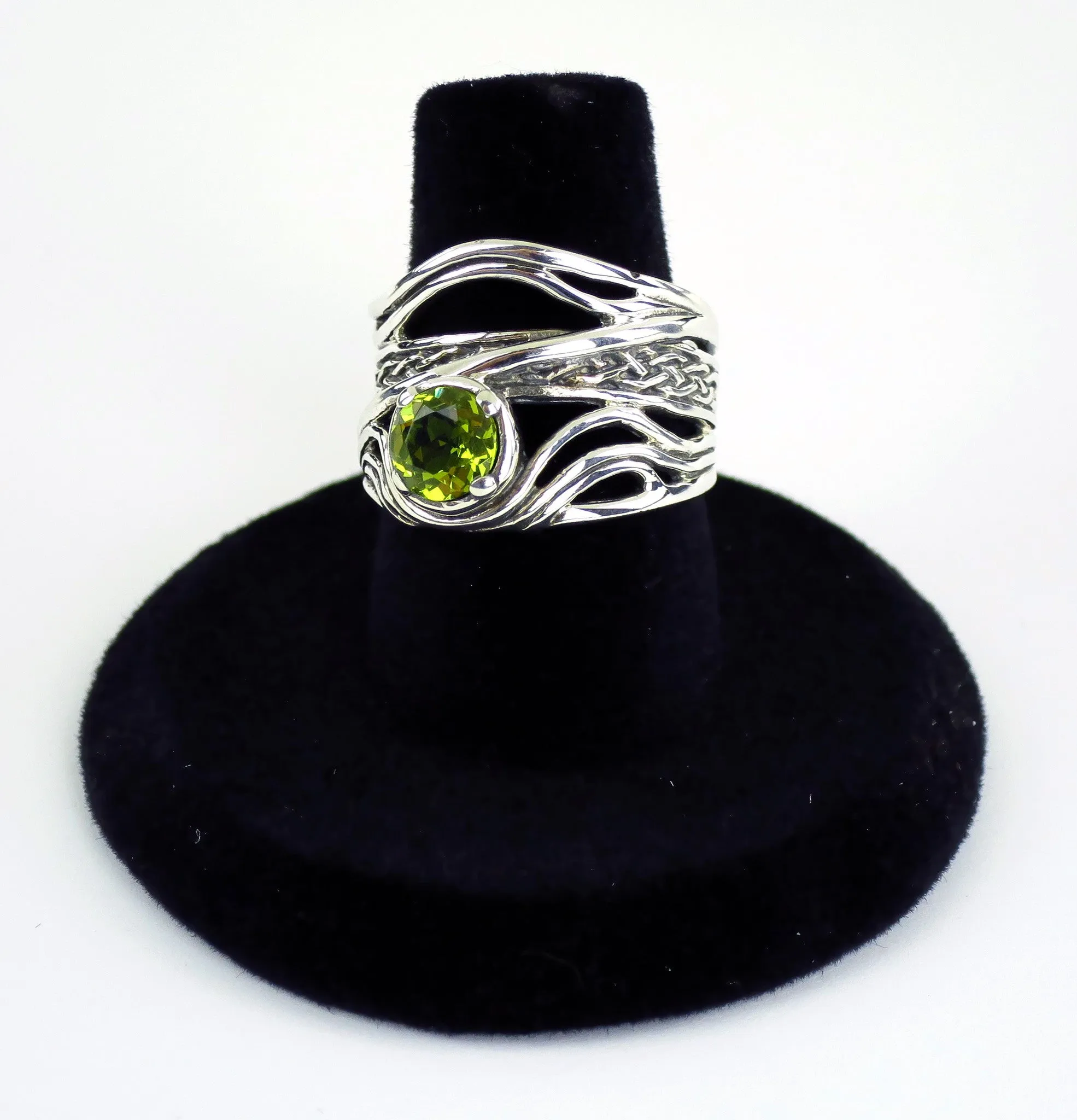 Celtic Weave Ring with Gemstone